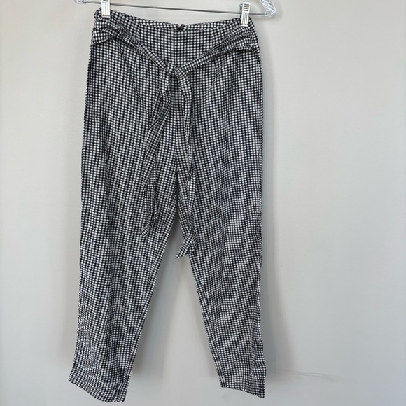 Free People Gingham Pants Size 2 - Picture 1 of 6